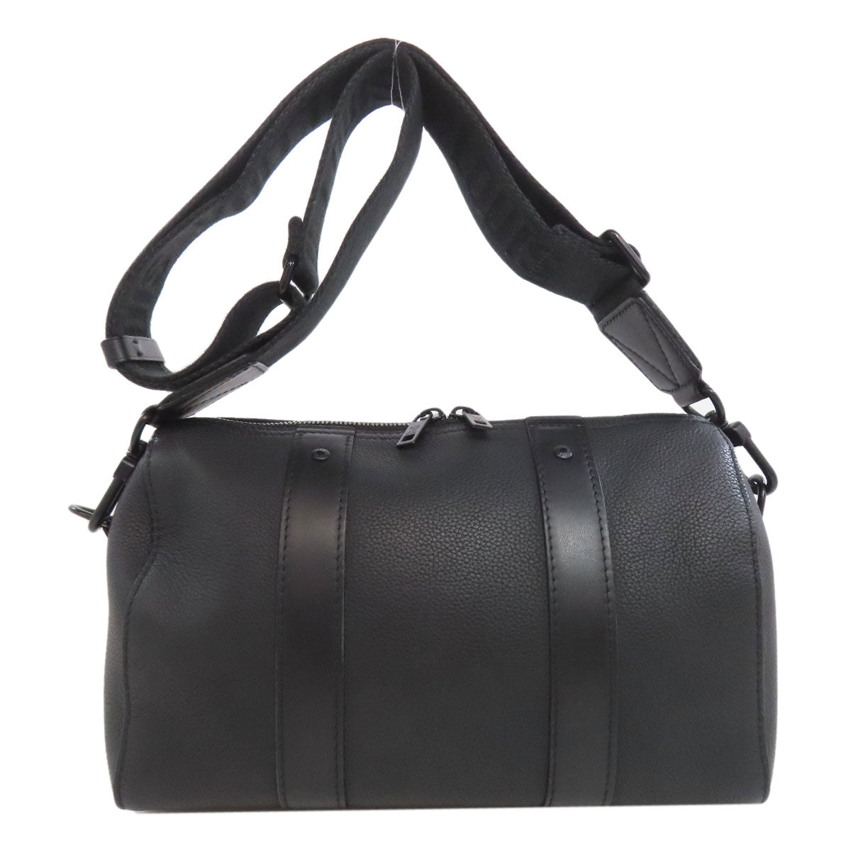 LOUIS VUITTON Shoulder Bag M80950 Calfskin black Keepall S Aerogram
