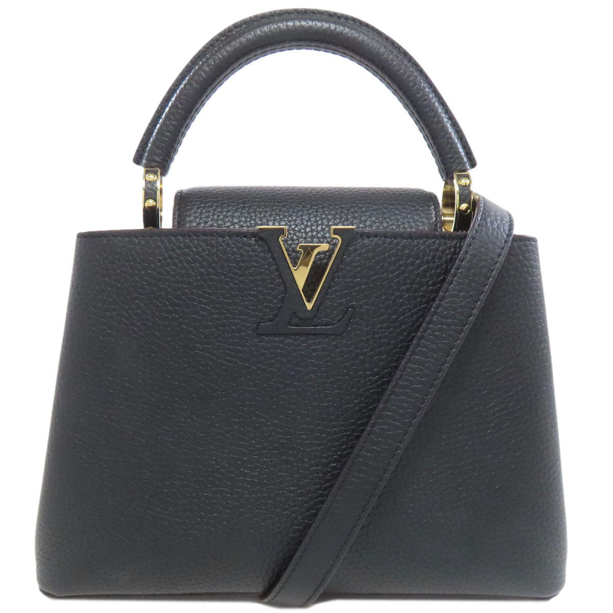 LOUIS VUITTON Handbag M94755 Calfskin black Capusine BB