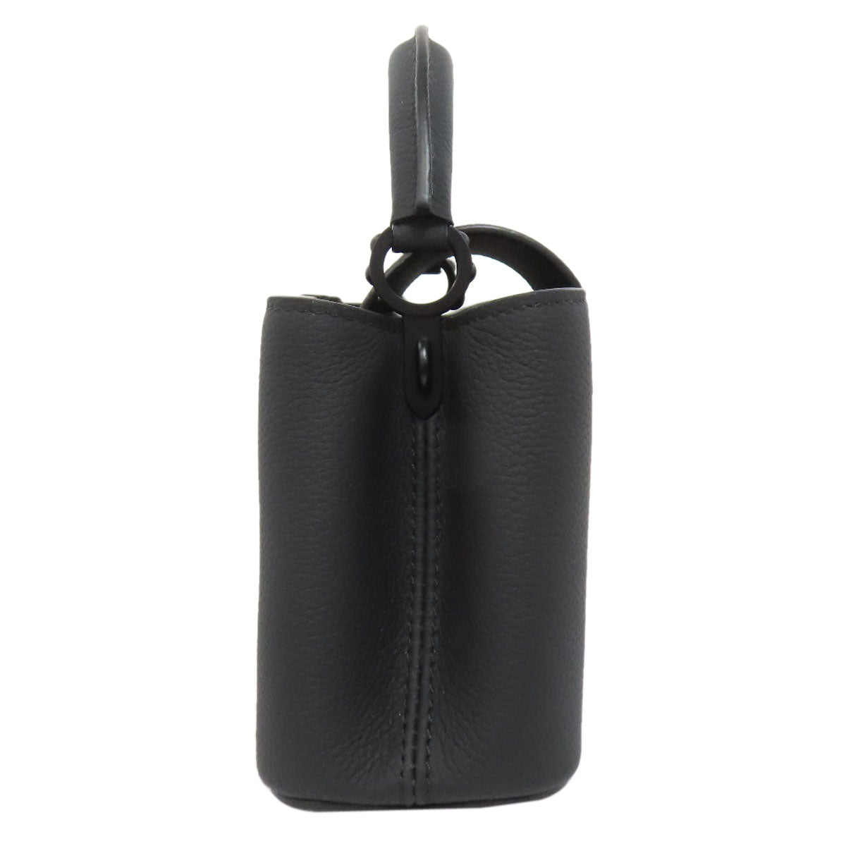 LOUIS VUITTON Handbag M23955 Calfskin black Capucines EW MINI