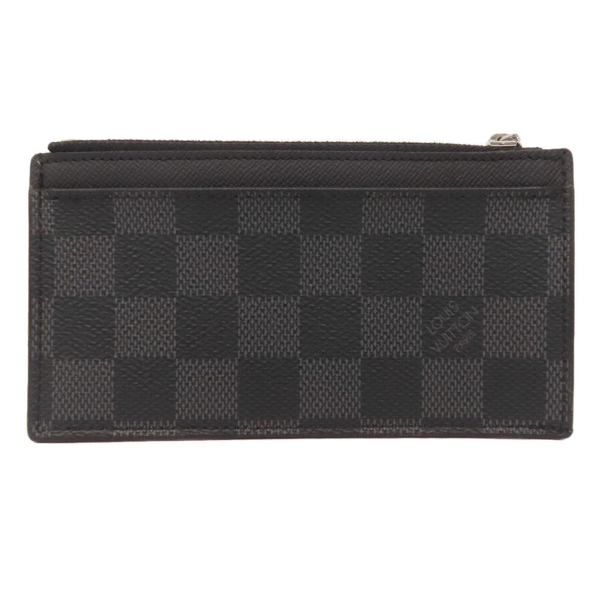 LOUIS VUITTON Coin case N64038 Damier canvas black Coin card holder