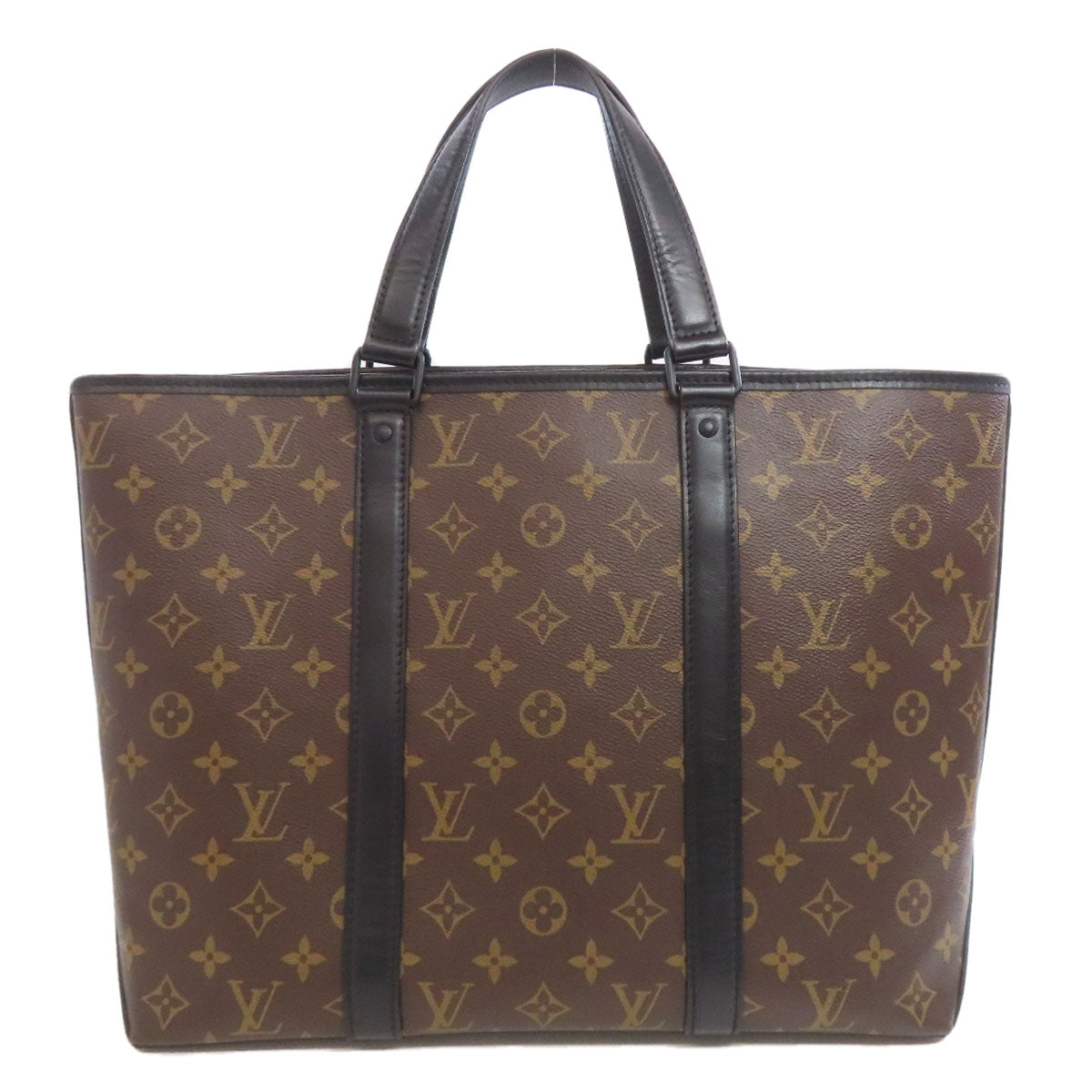 LOUIS VUITTON Tote Bag M45734 Monogram canvas Brown Macassar Weekend