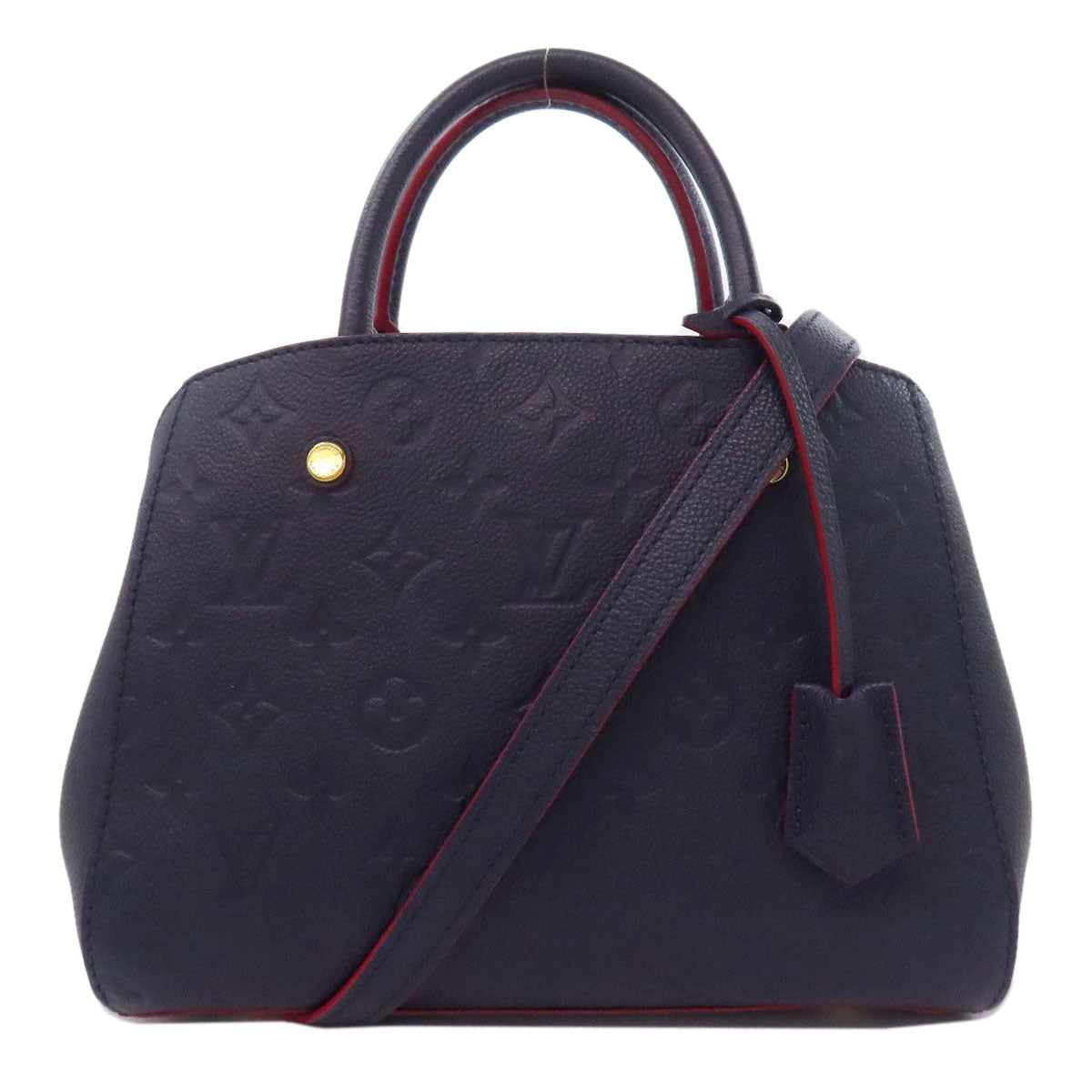 LOUIS VUITTON Handbag M42747 Ann Platt Navy Montaigne BB