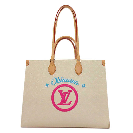 LOUIS VUITTON Tote Bag M20644 canvas white On the Go GM Okinawa Limited