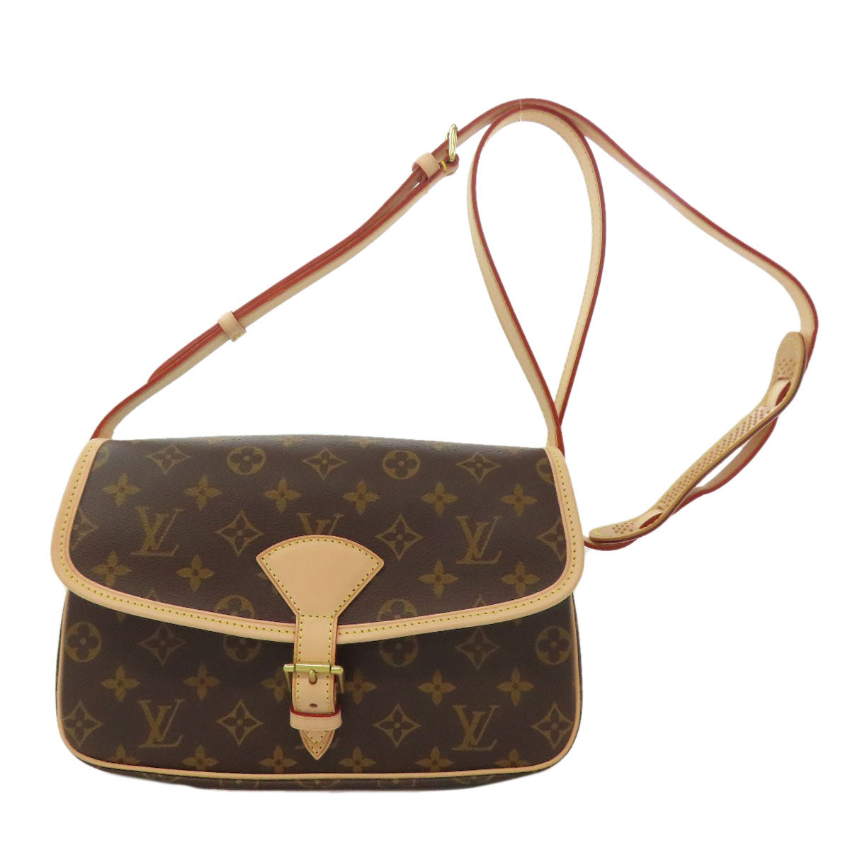 LOUIS VUITTON Shoulder Bag M42250 Monogram canvas Brown Sologne