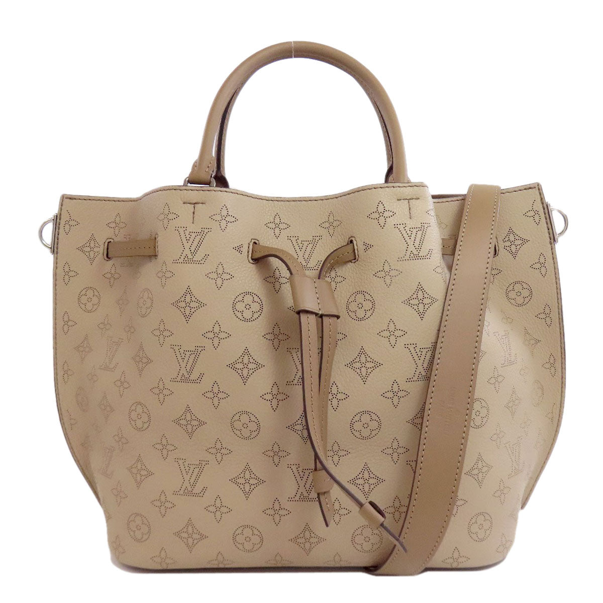 LOUIS VUITTON Handbag M54403 Mahina leather beige Giroratta