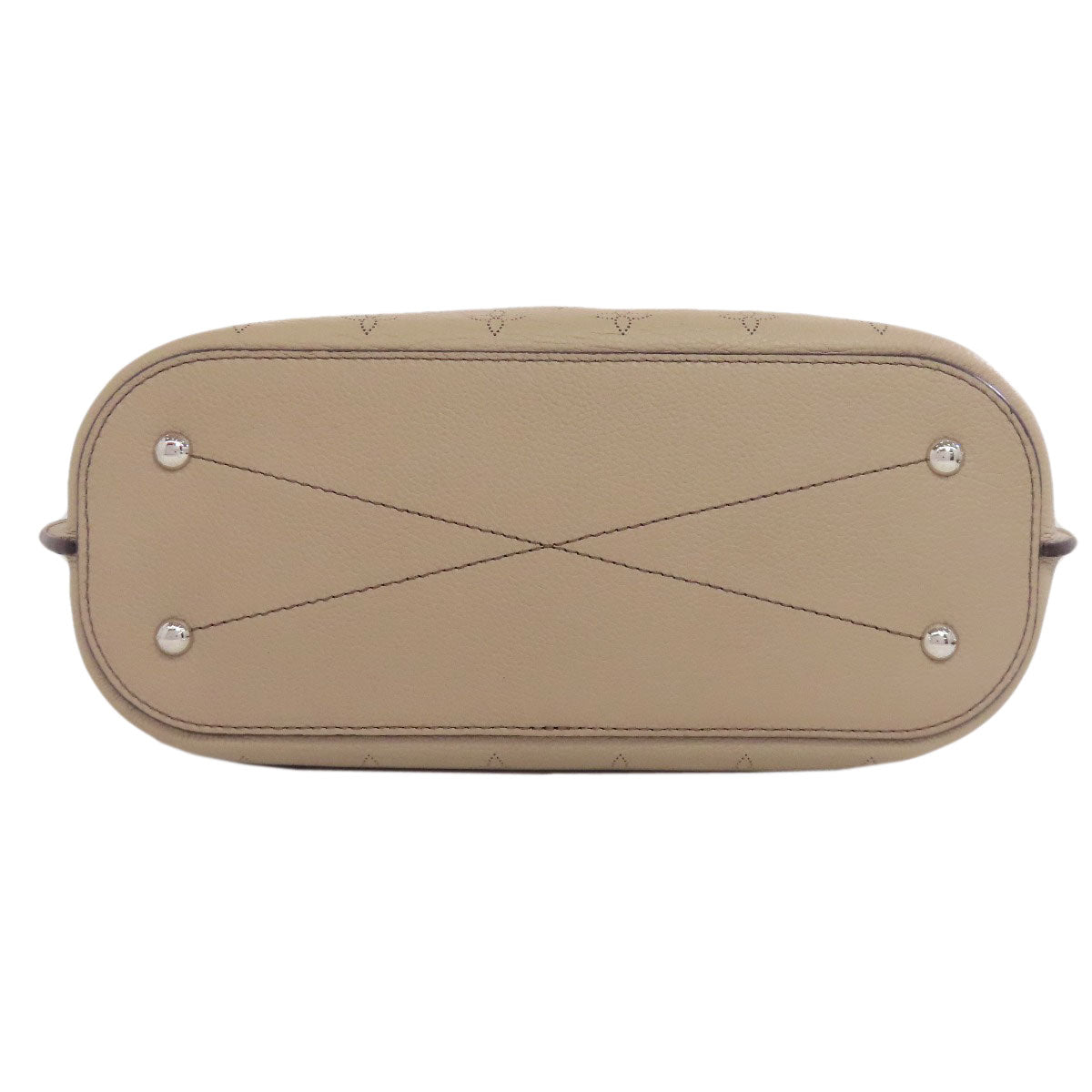 LOUIS VUITTON Handbag M54403 Mahina leather beige Giroratta