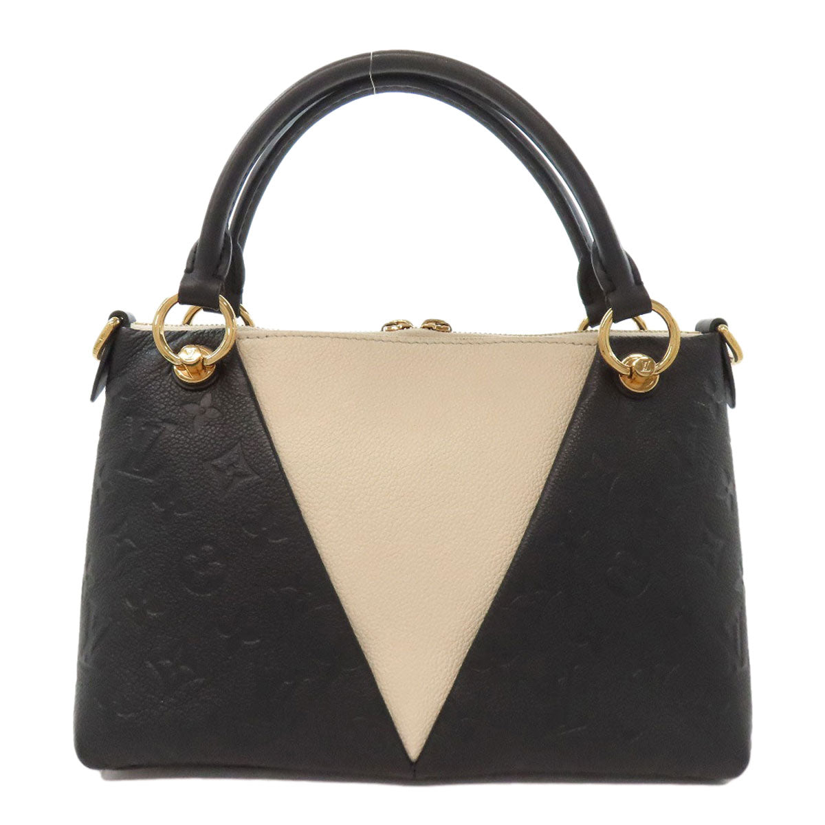 LOUIS VUITTON Handbag M44418 Ann Platt white V Tote BB