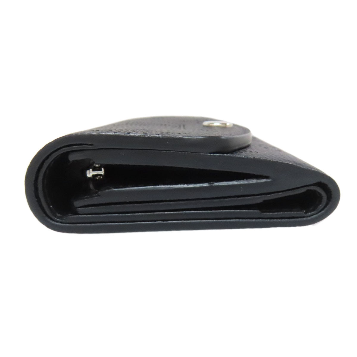 LOUIS VUITTON Bifold Wallet M67498 Mahina leather black Portefeuille Iris XS