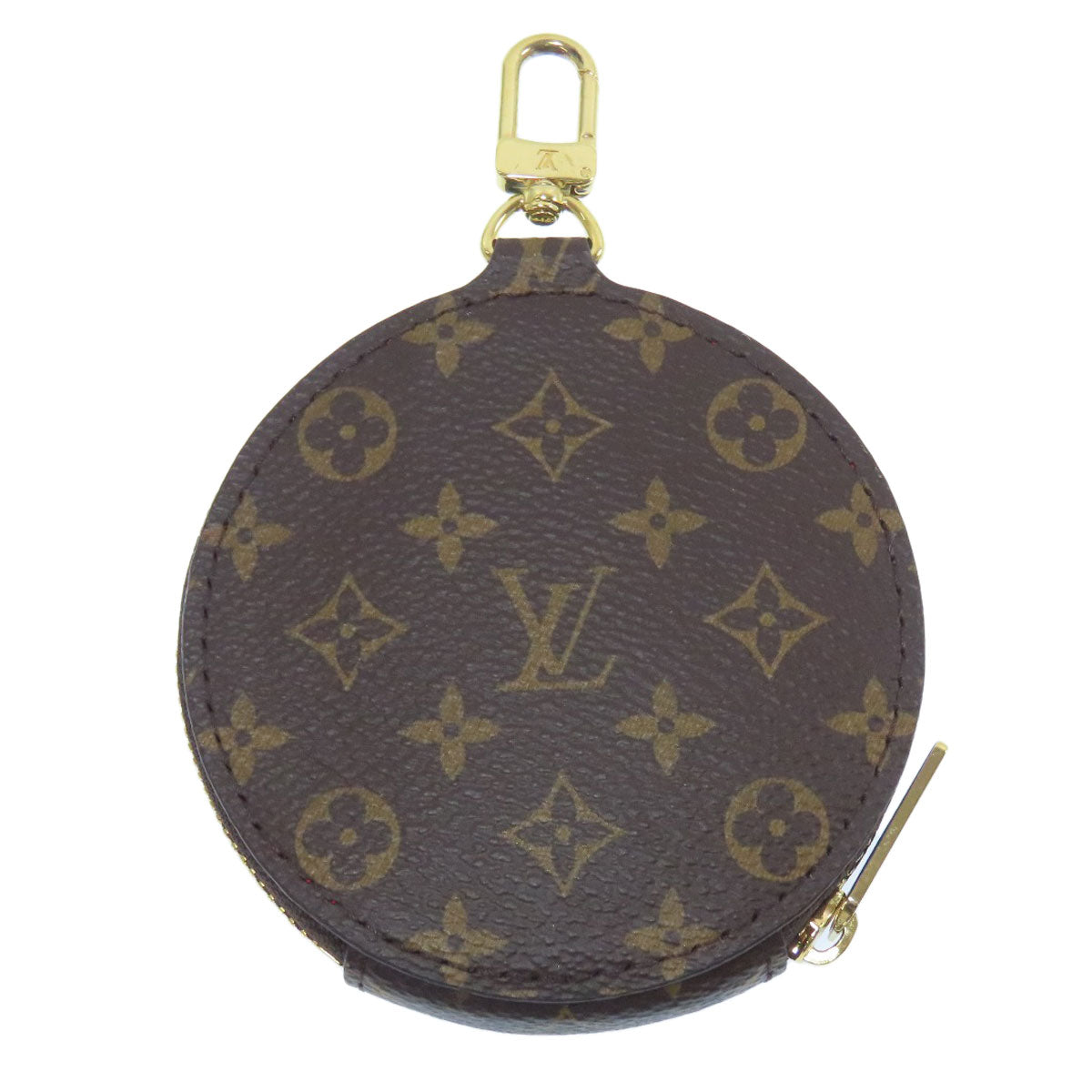 LOUIS VUITTON Coin case Monogram canvas Brown Parts for On-the-Go
