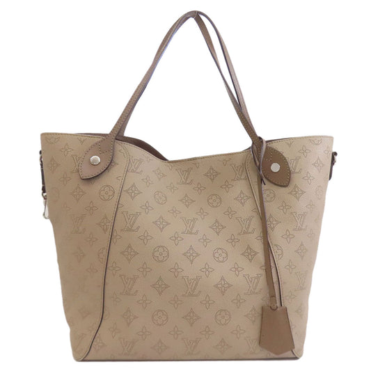 LOUIS VUITTON Tote Bag M53140 Mahina leather beige Hina MM