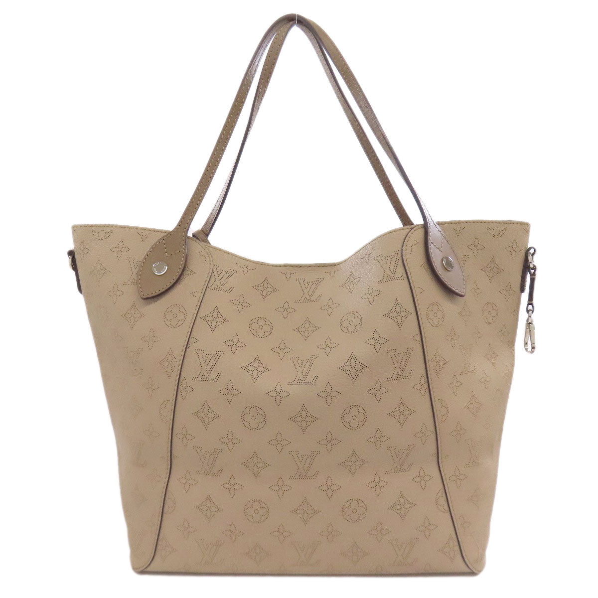 LOUIS VUITTON Tote Bag M53140 Mahina leather beige Hina MM