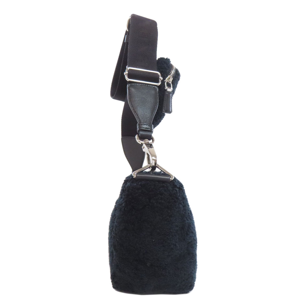 PRADA Shoulder Bag 1BH190 Bore black Triangle