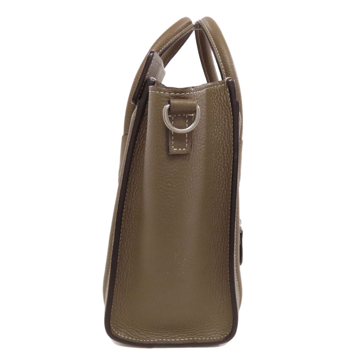 CELINE Handbag Calfskin Brown Luggage nano 2 WAY