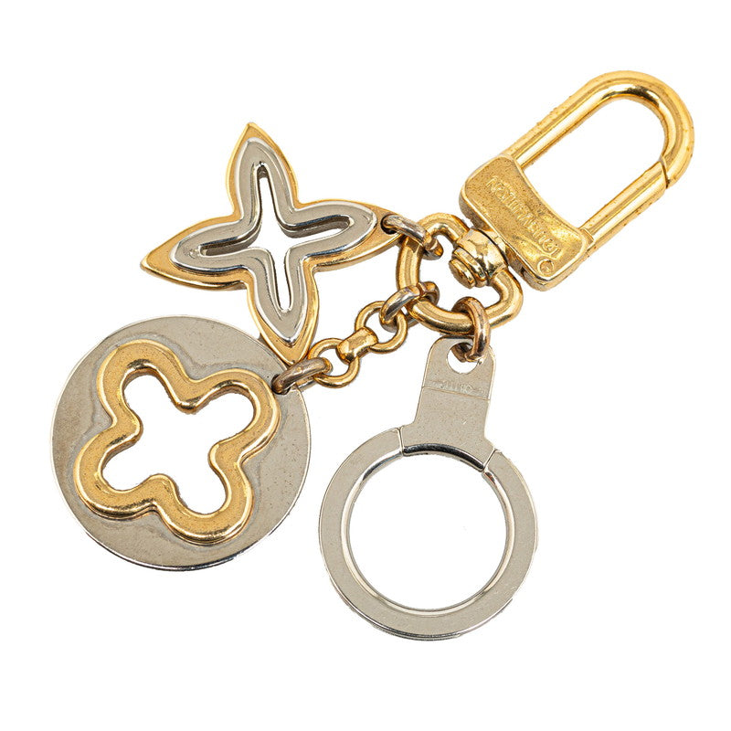 Louis Vuitton Monogram Porteocleans Keying Charm M66133 G Silver Plated Metal Louis Vuitton
