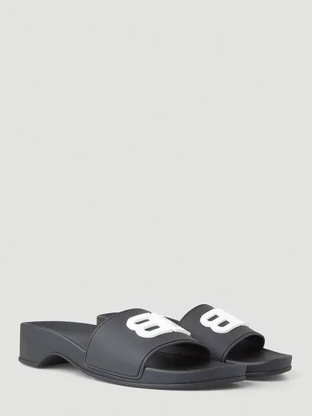 Luxury Balenciaga Trending 2026 Rubber Slippers Black