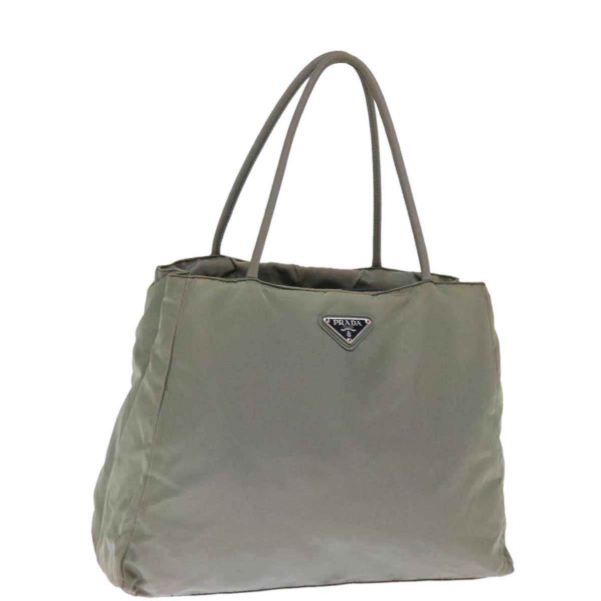 PRADA Tote Bag Nylon Green Auth 76001