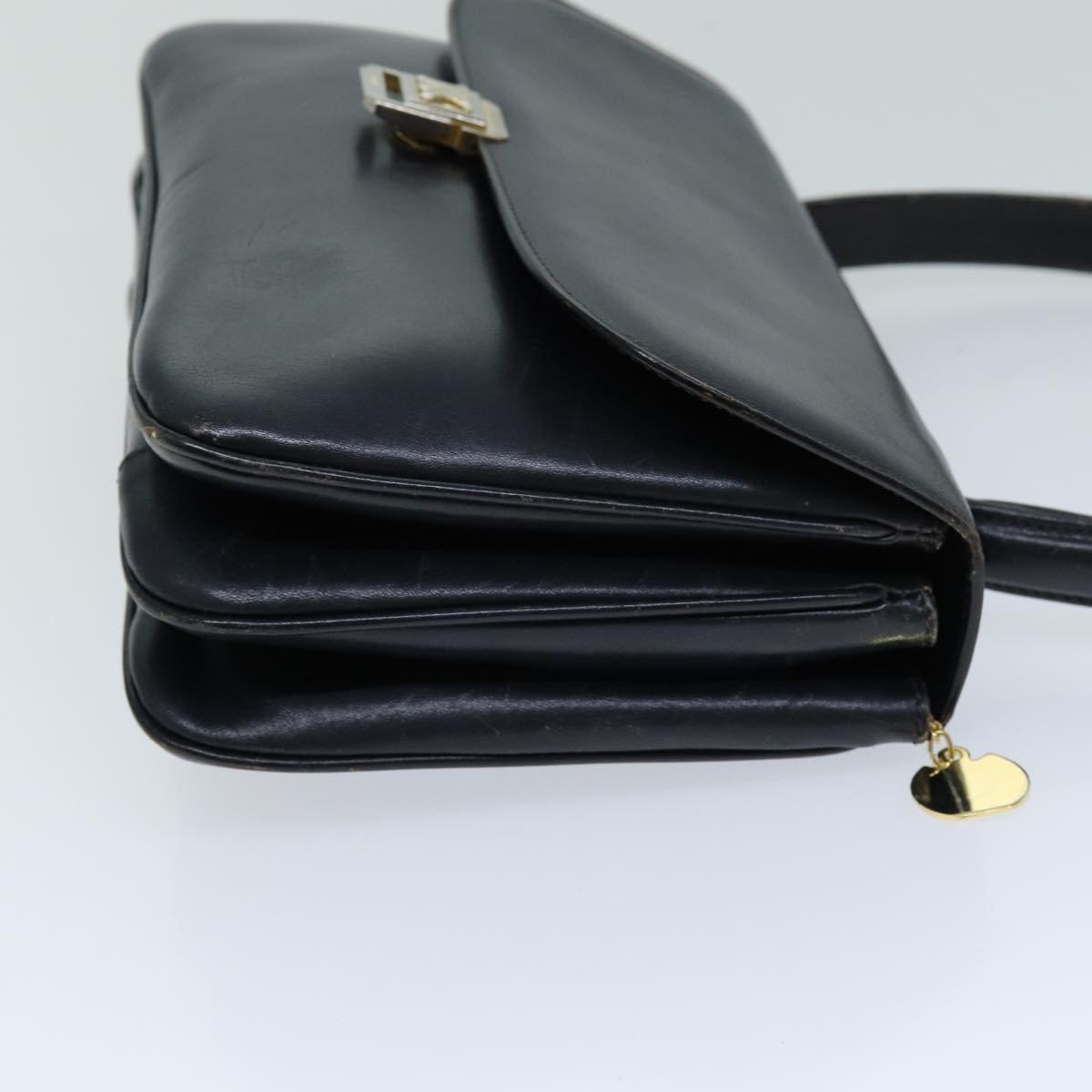 Luxury CELINE Hand Bag Leather Navy  76089