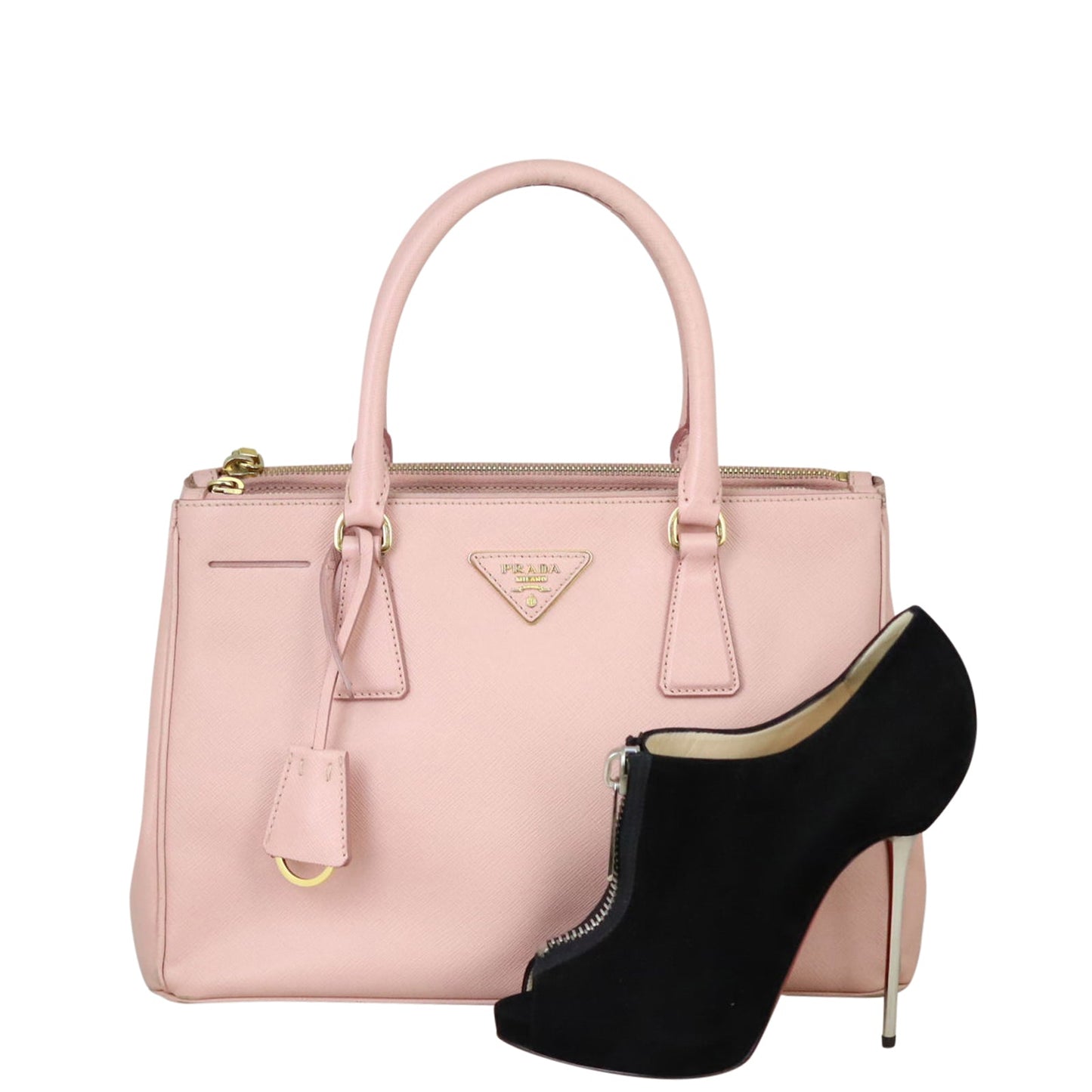 Prada Saffiano Lux Galleria Double Zip Tote Small