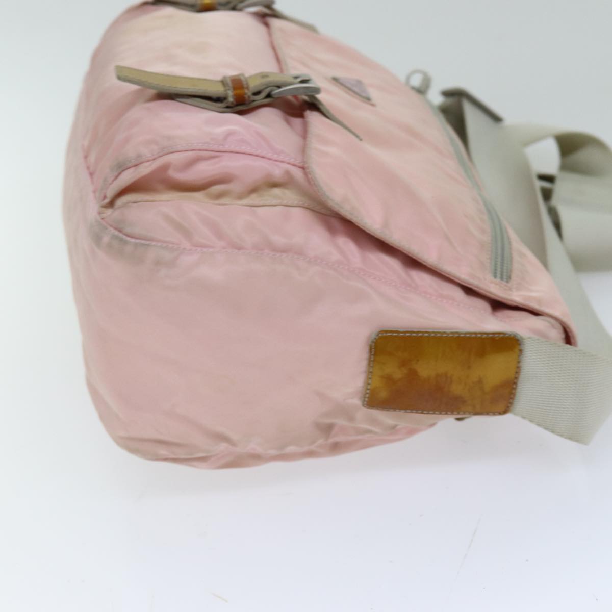 PRADA Shoulder Bag Nylon Pink Auth 76172