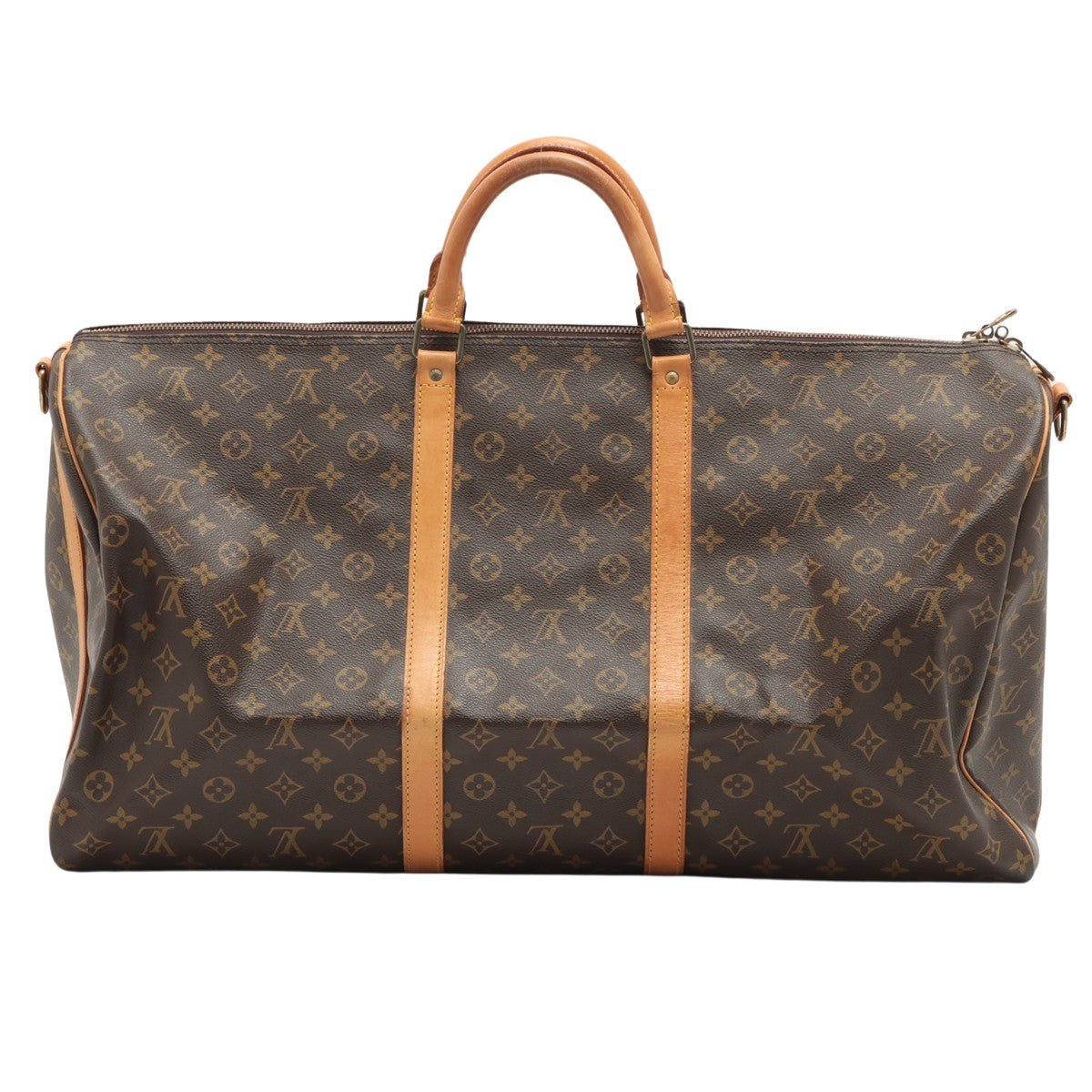 Louis Vuitton Brown Canvas Keepall Bandouli?®re 60 handbag bag