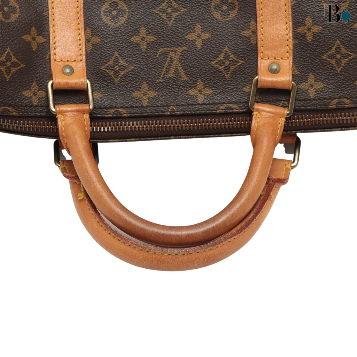 Louis Vuitton Brown Canvas Keepall Bandouli?®re 60 handbag bag