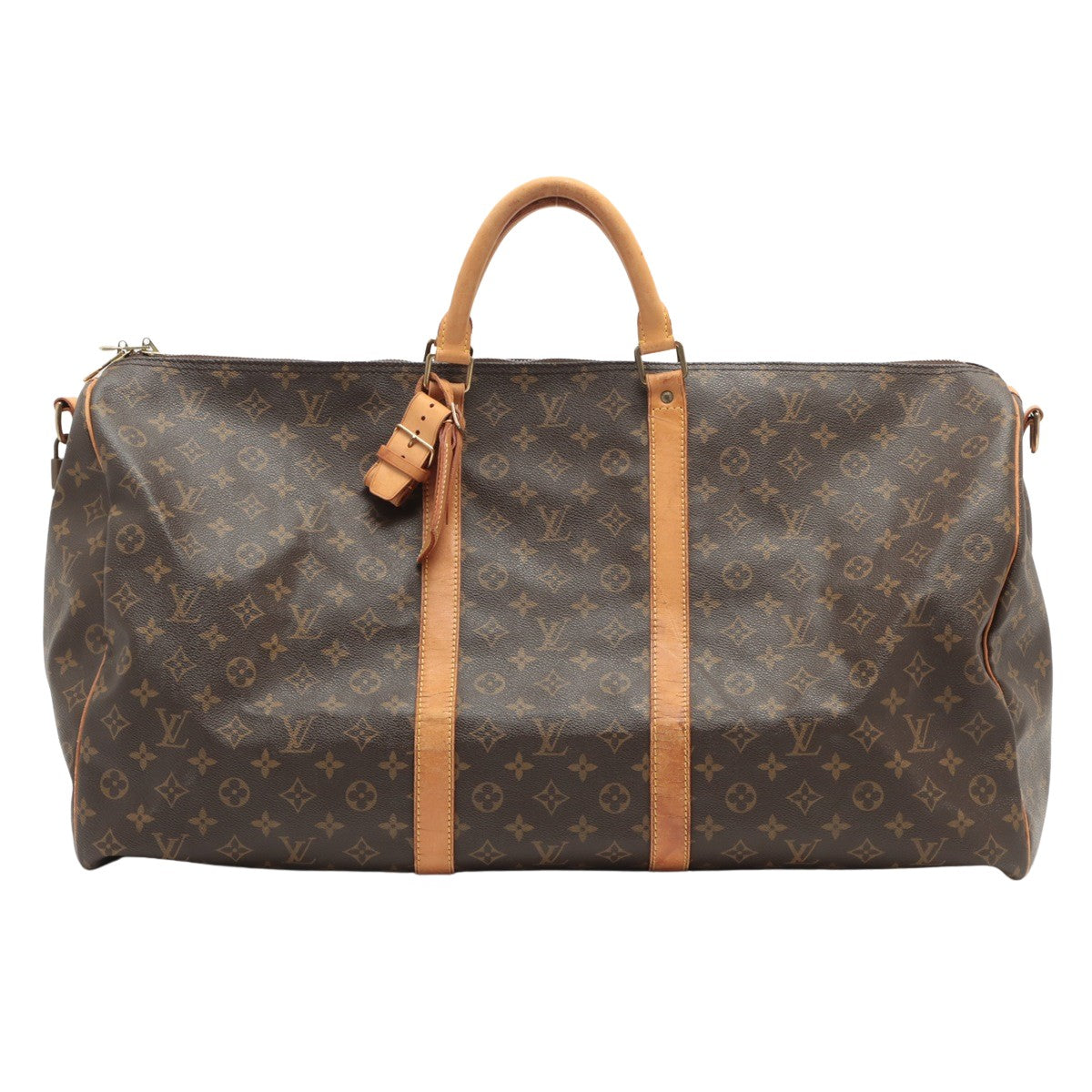 Louis Vuitton Brown Canvas Keepall Bandouli?®re 60 handbag bag