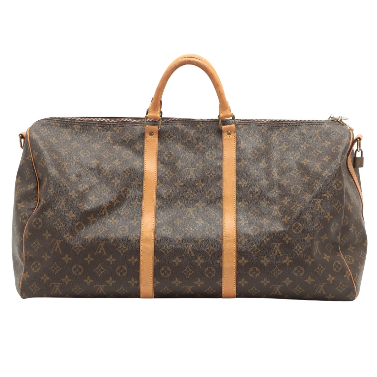 Louis Vuitton Brown Canvas Keepall Bandouli?®re 60 handbag bag