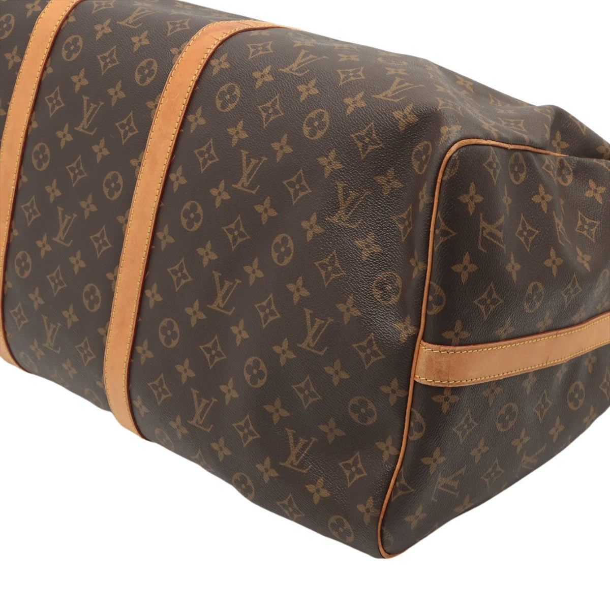 Louis Vuitton Brown Canvas Keepall Bandouli?®re 60 handbag bag