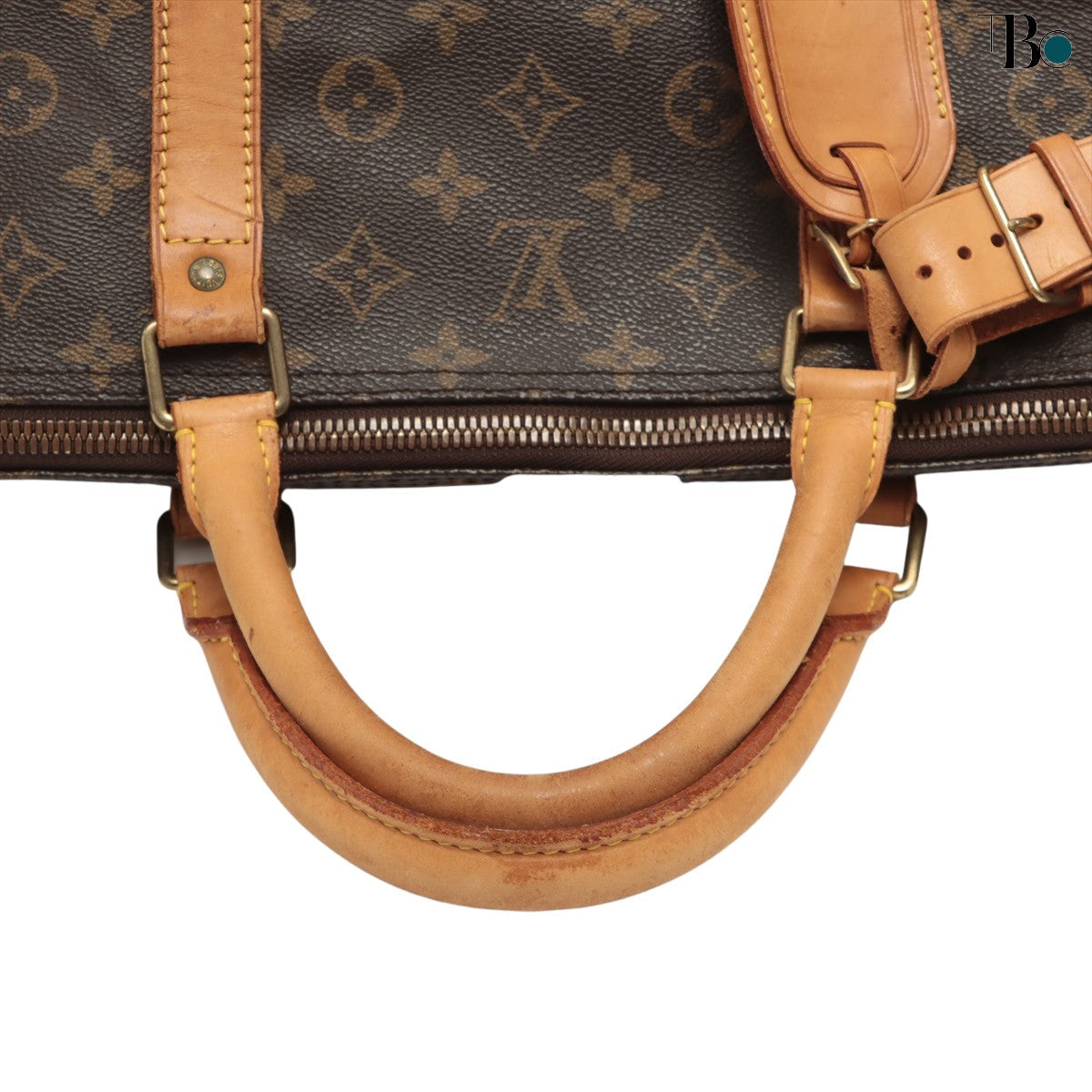 Louis Vuitton Brown Canvas Keepall Bandouli?®re 60 handbag bag