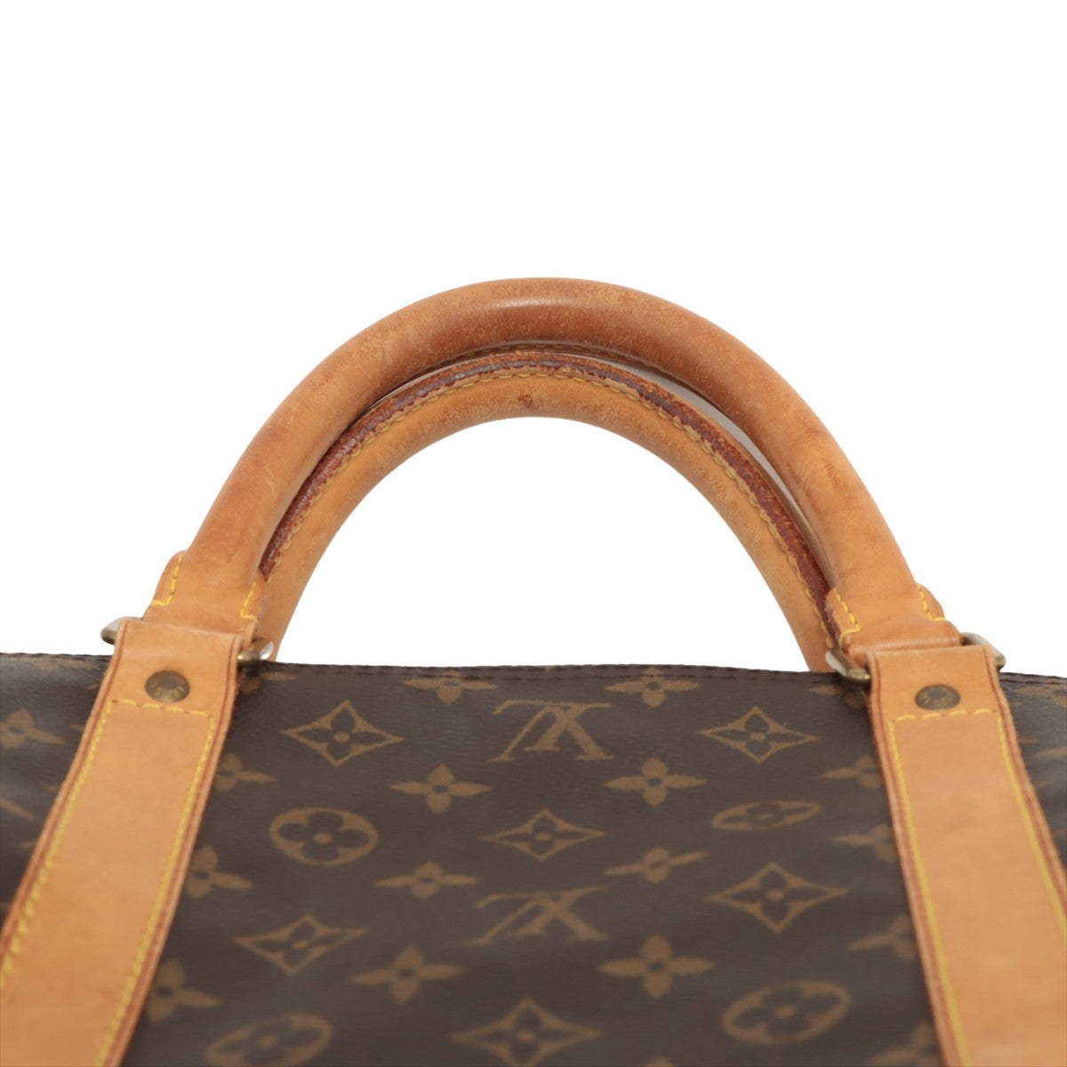 Louis Vuitton Brown Canvas Keepall Bandouli?®re 60 handbag bag