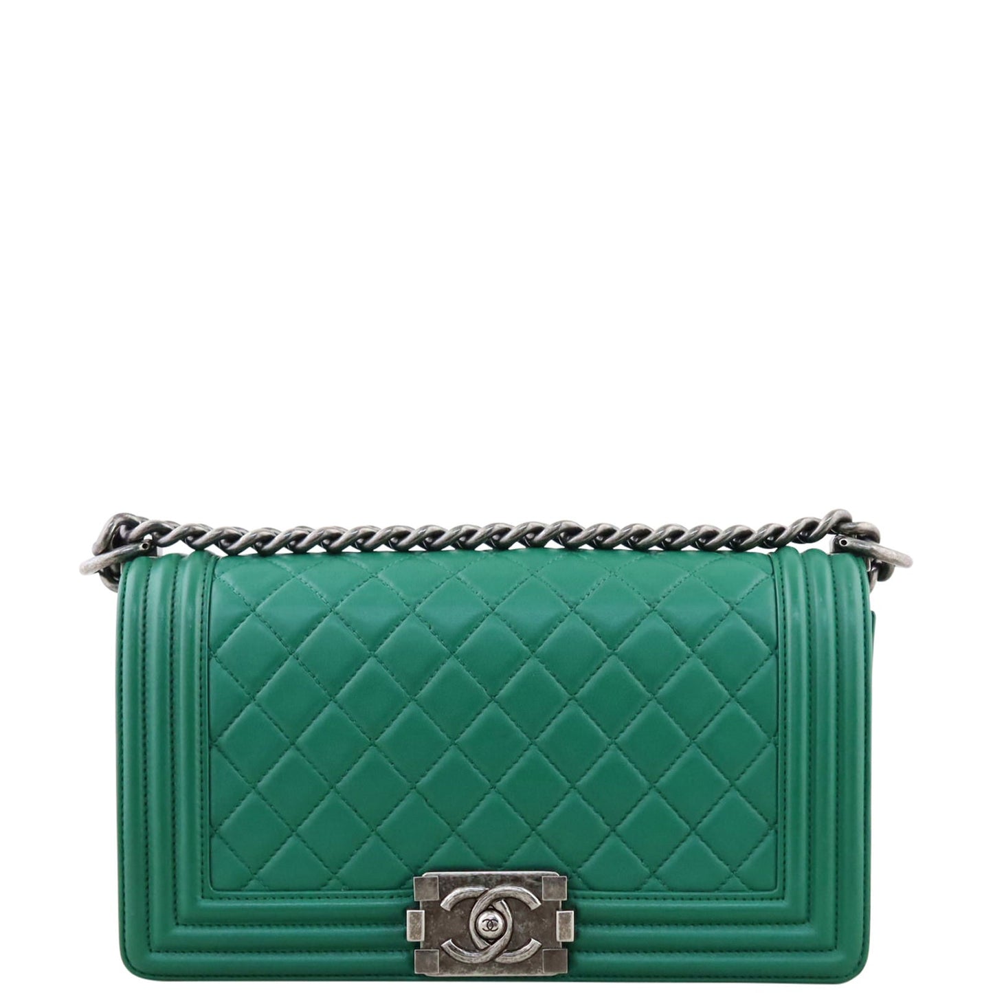 Chanel Boy Old Medium | Green