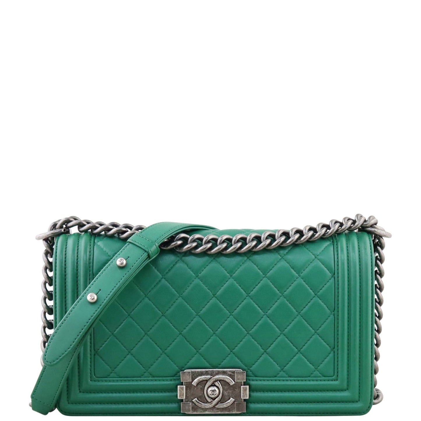 Chanel Boy Old Medium | Green