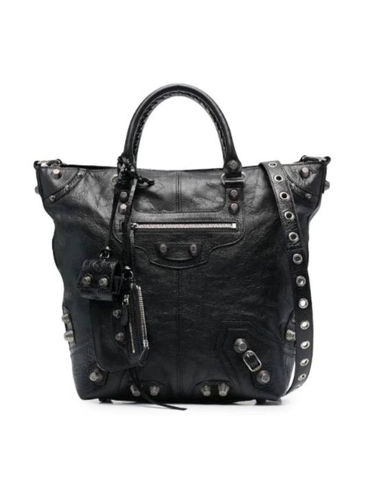 Luxury Balenciaga Trending 2026 Le Cagole Medium Tote Bag Black