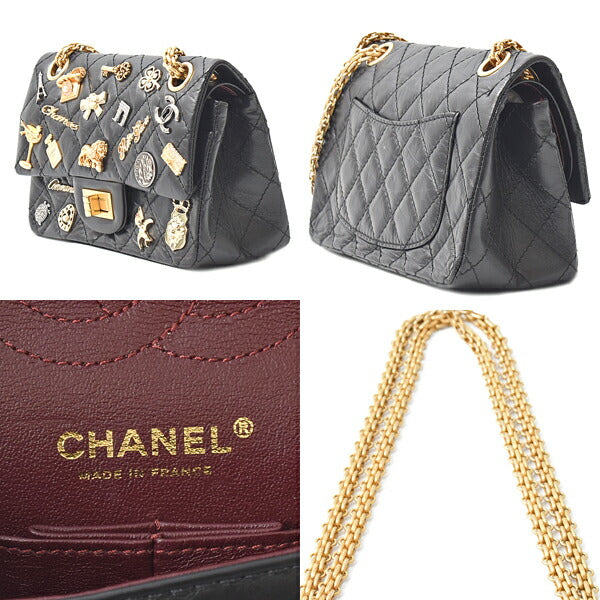 Chanel Calfskin 2.55 2way Chain Shoulder Bag Classic Flap
