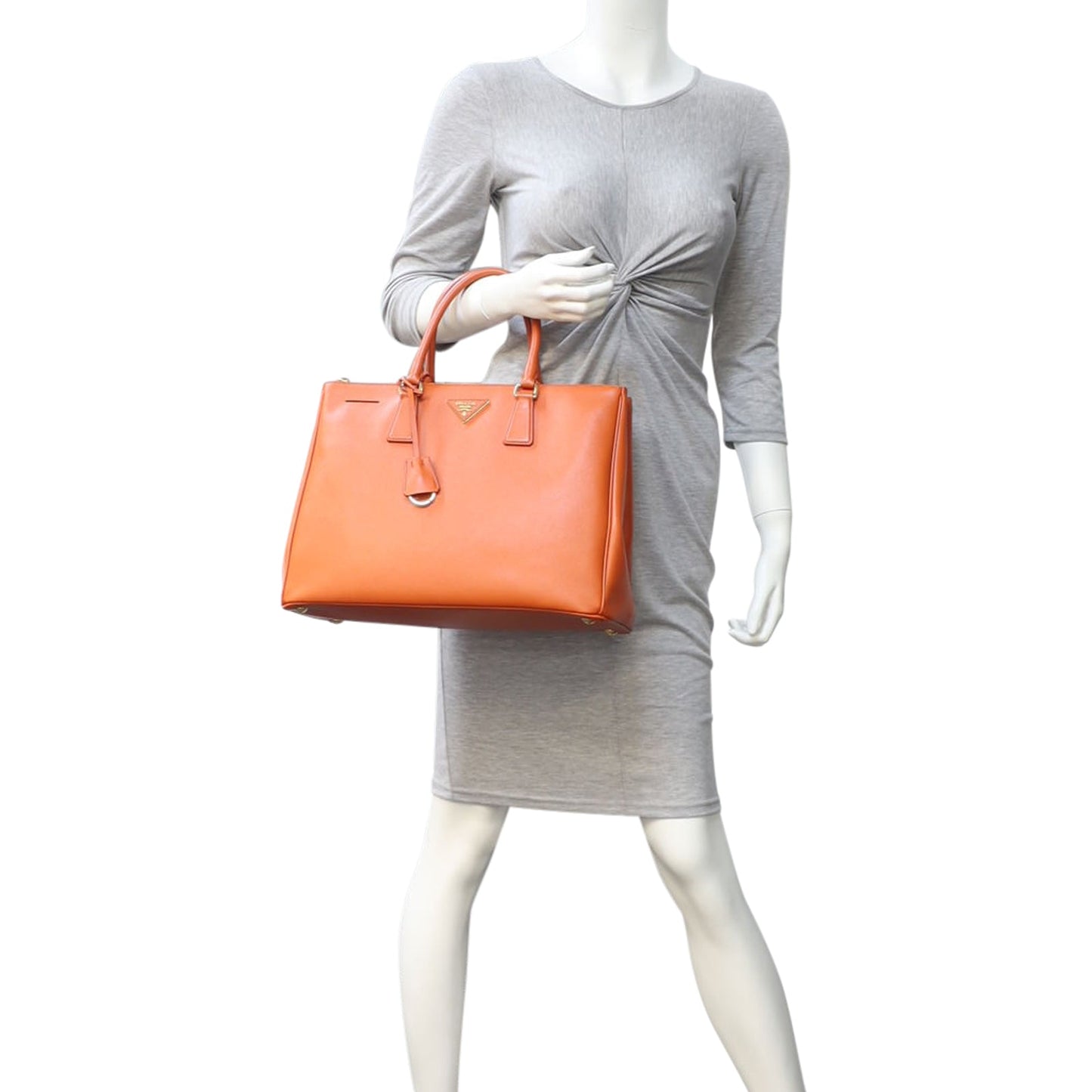Prada Saffiano Lux Galleria Double Zip Tote Large