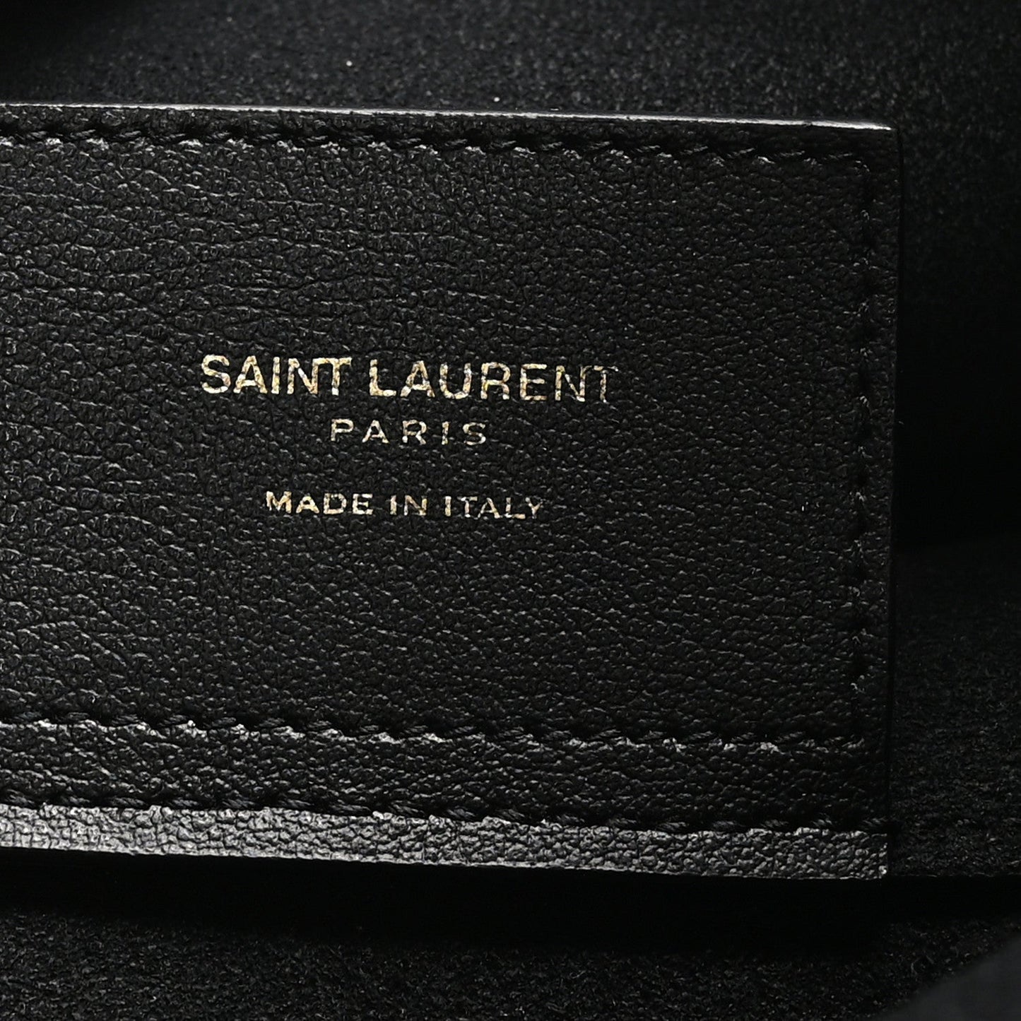 Saint Laurent Calfskin Large Shopping Tote Black