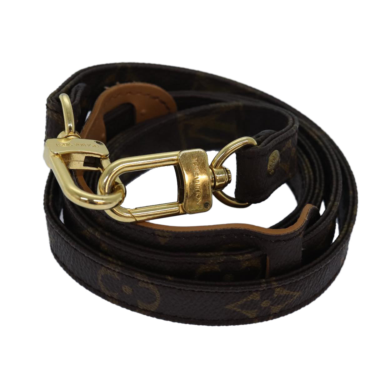 LOUIS VUITTON Monogram Shoulder Strap 47.2" LV Auth 76744