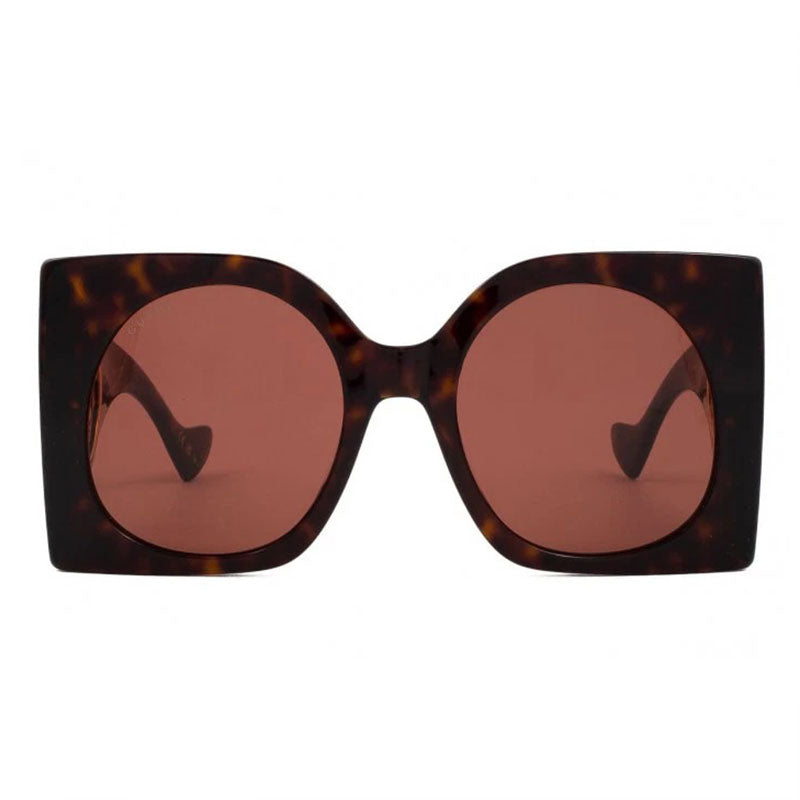 Gucci Sunglasses Square Full Rim, Black Frame and Grey Lens GG1254S001