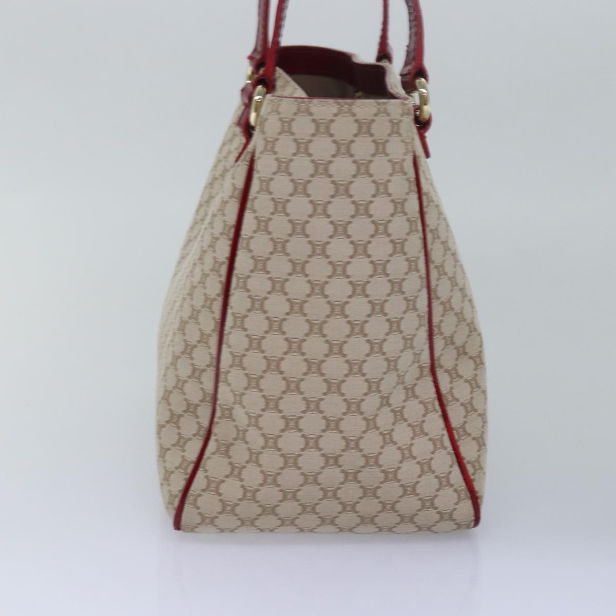 Luxury CELINE Macadam Canvas Hand Bag Beige  76899