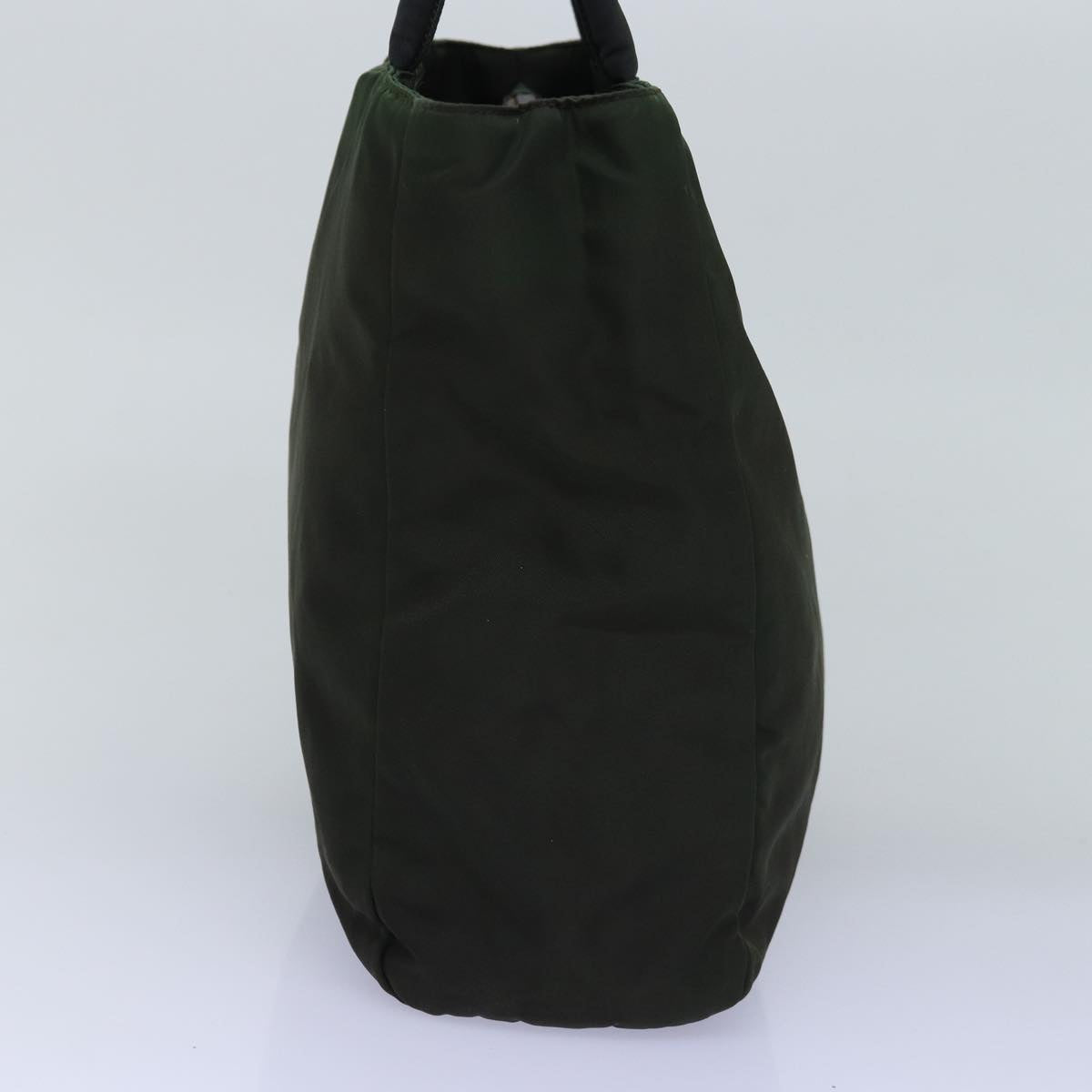 PRADA Hand Bag Nylon Khaki Auth 76966