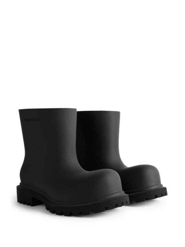Luxury Balenciaga Trending 2026 Steroid Rain Boots Black