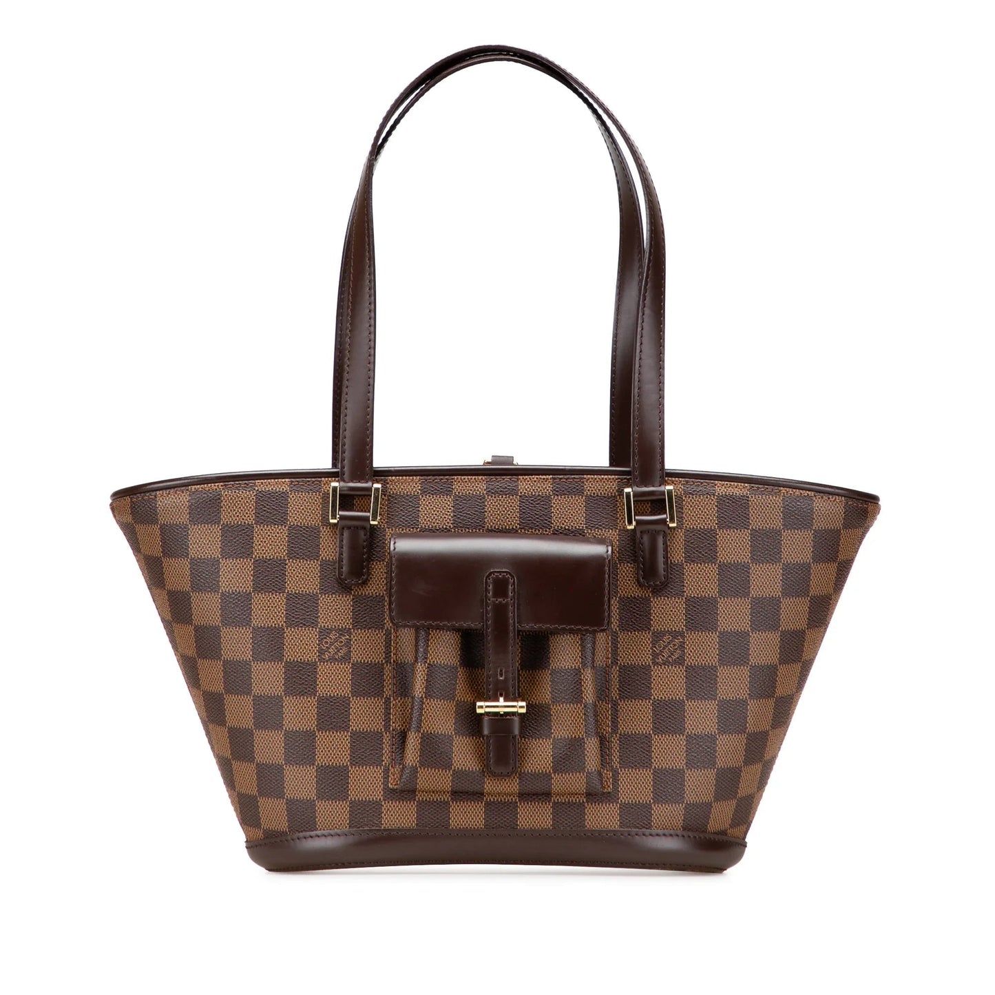 Brown Louis Vuitton Damier Ebene Manosque PM Shoulder Bag