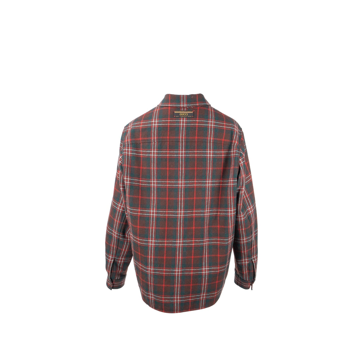 GUCCI Size 46 Men?s Checked Wool Jacket Multicolour
