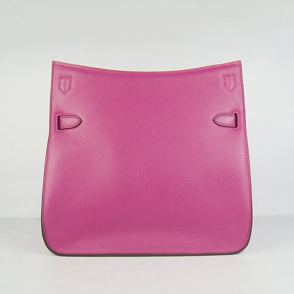 Luxury Hermes Leather Shoulder bag H6508 peach silver