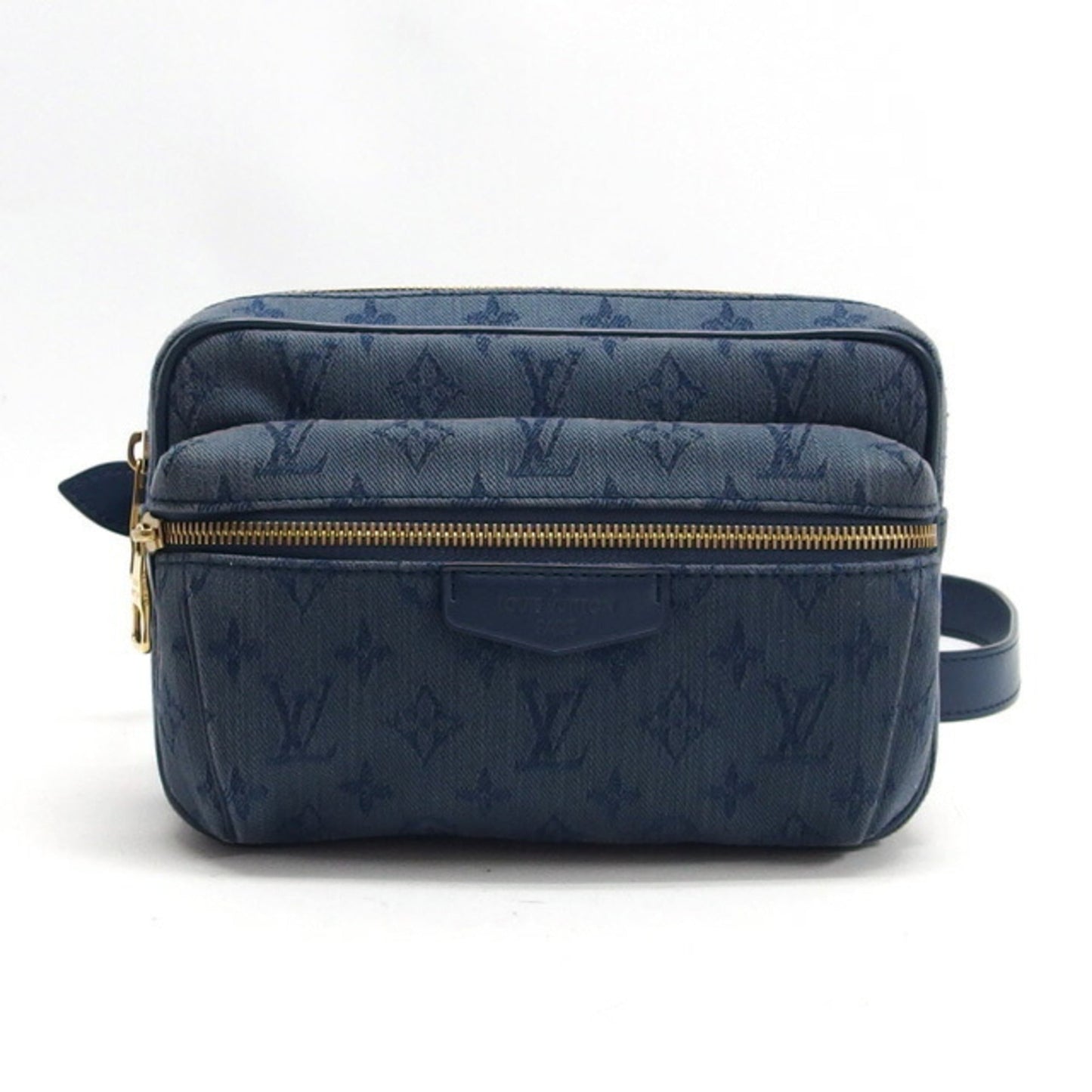 Louis Vuitton Monogram blue  blue Leather Shoulder Bag