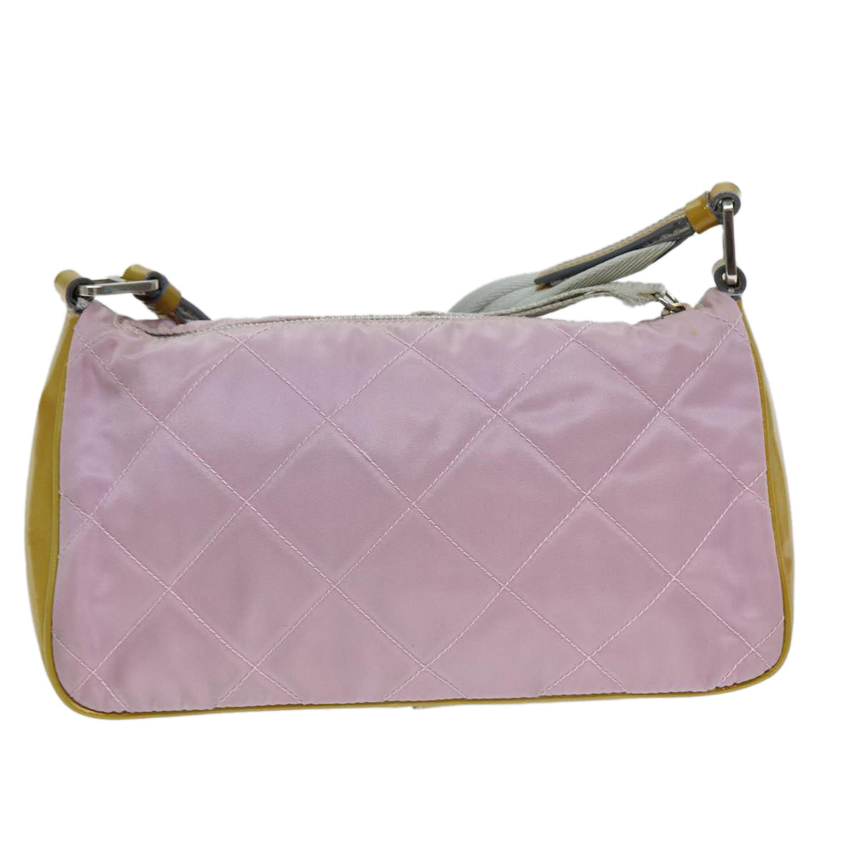 PRADA Shoulder Bag Nylon Pink Auth 77076