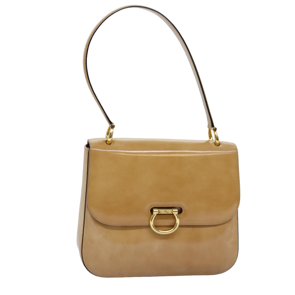 Luxury CELINE Shoulder Bag Enamel Beige  77195