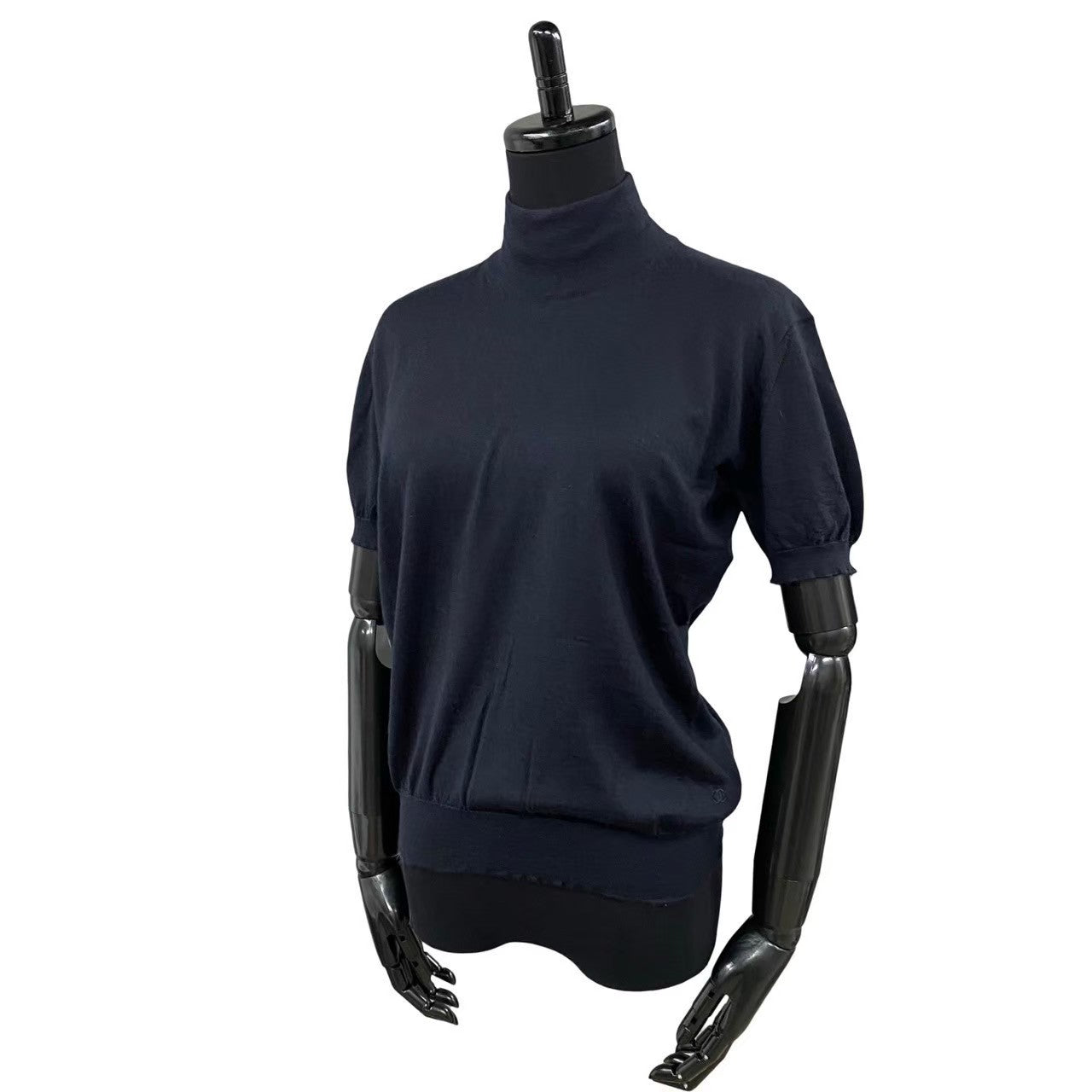 CHANEL knit Cashmere, Silk Navy Women 42