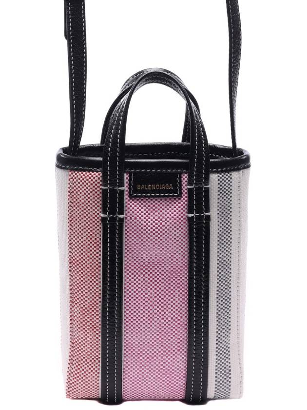Luxury Balenciaga Trending 2026 Barbes Striped Tote Bag Pink