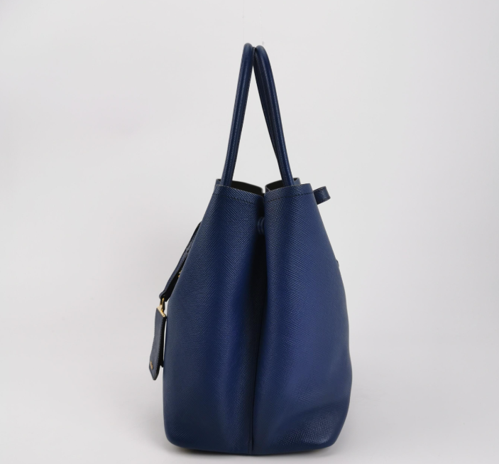 Prada Double Bag 35cm Blue 250209781055605